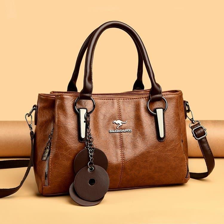 Vintage portable tote bag shoulder messenger women's bag