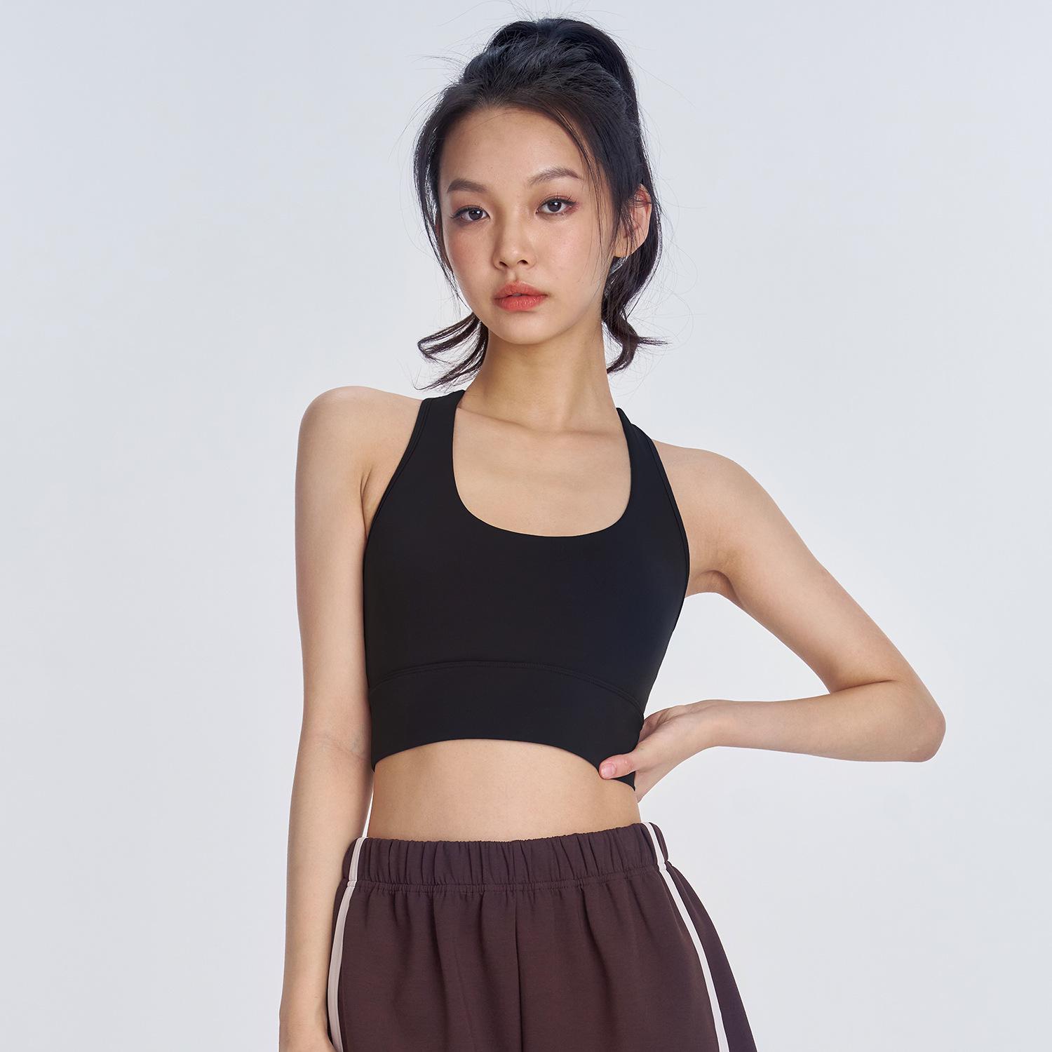 

Женский жилет для йоги Huanpan высшего класса с накладками на грудь и стильной спинкой L