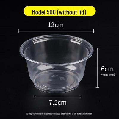 ZISIZ Disposable Food-Grade Plastic Bowl