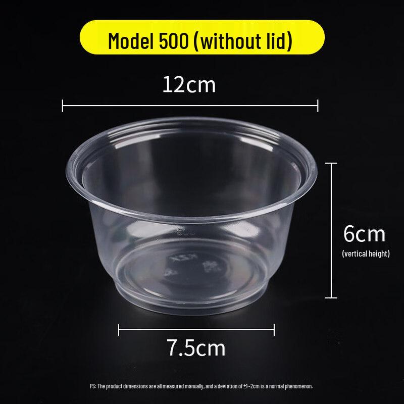 ZISIZ Disposable Food-Grade Plastic Bowl