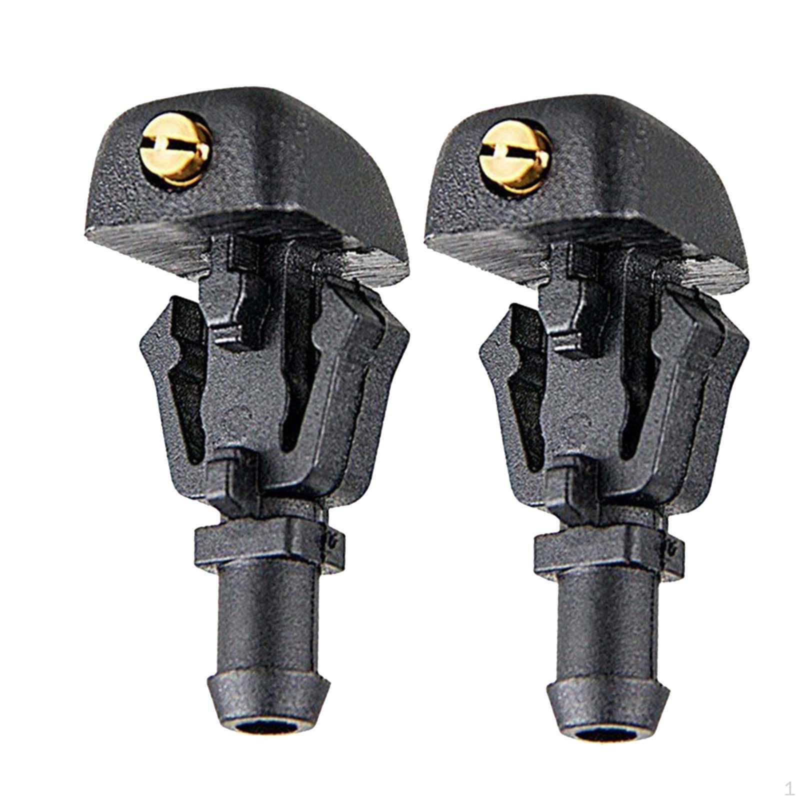 2Pcs Windshield Washer Nozzle Durable Easy to Install Spray Jet