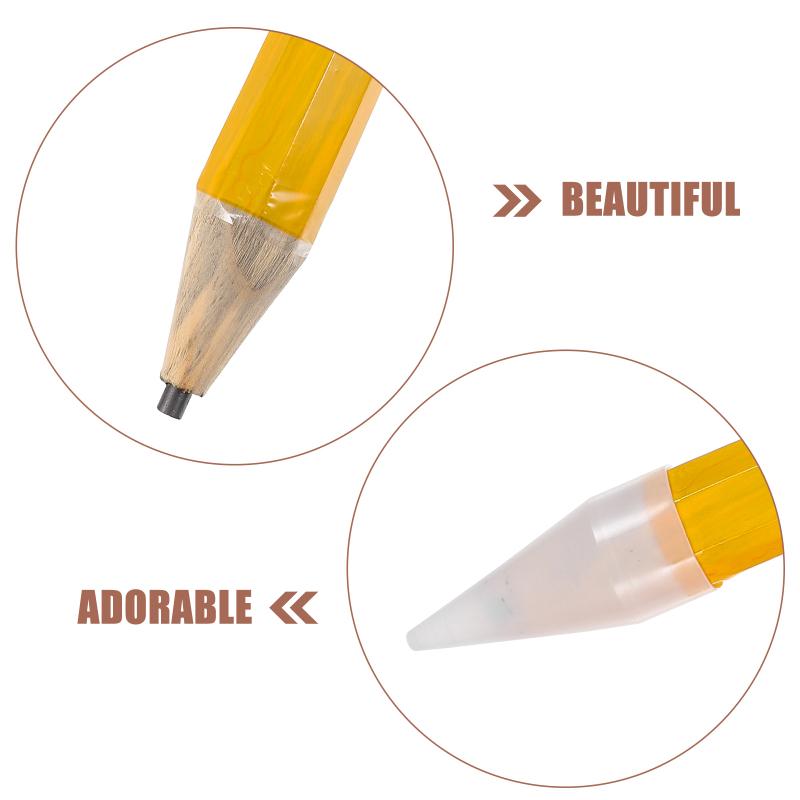 5 Pcs Wooden Large Pencil Kindergarten Pencils Big for Kids Bulk Jumbo Pens Crayon Colored Giant Crayons