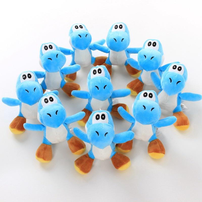 Porte-clés Peluche Yoshi Vert Super Mario Bros Jouet en Peluche Doux Pour Collectionneurs