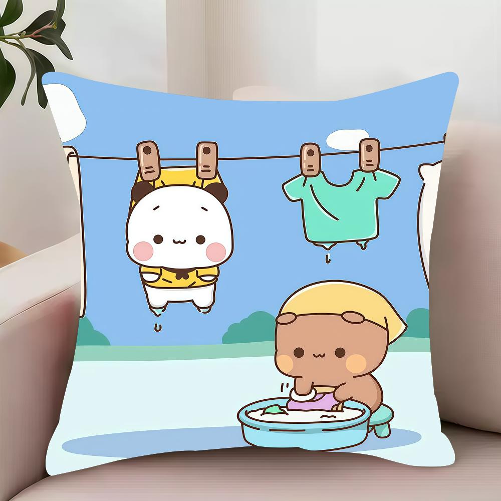 Panda Cute BuBu DuDu Pillow Case Decor Protective Covers Comfortable Soft For Sofa Living Room Home Office