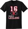 16 Charles Leclerc Men's T Shirt Unisex Black Tee