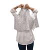 HETVIN Pure Cotton Innovative Scarf Cum Mask With Sun Protection Cover Face Cotton Mask - Printed Pattern With Light Color For Women's And Girls Sty