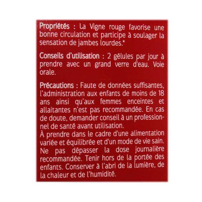 Naturactive Vigne Rouge Bio 60 Gélules Végétales
