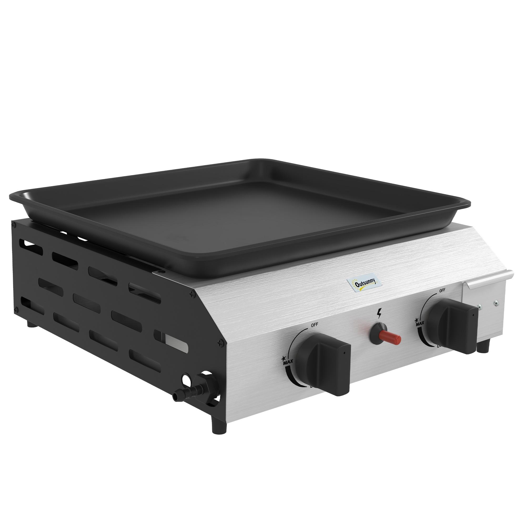 Gas Barbecue Griddle with 2 Burners