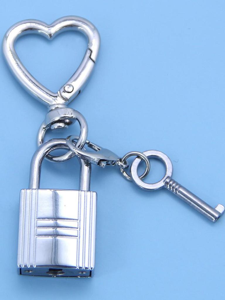 Ciondolo Lucchetto Quadrato Retro per Decorazione di Borsetta e Bagaglio