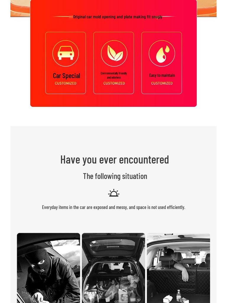 Roewe RX3 RX3pro Trunk Shade and Storage Partition