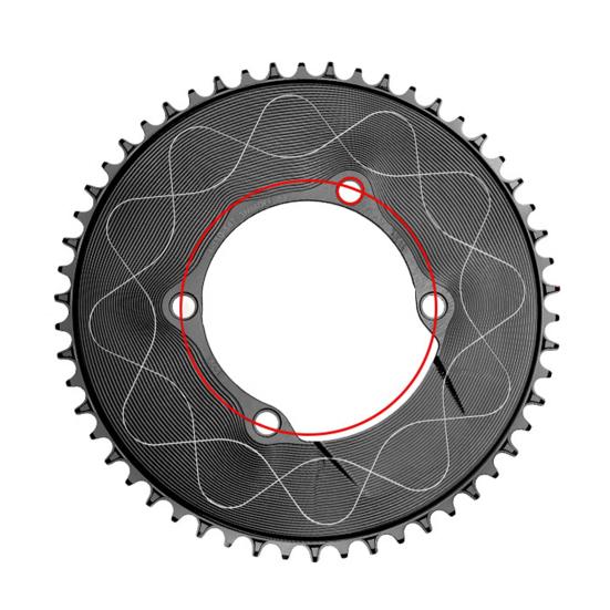 Motor Sprocket Heavy Duty Aluminum Alloy Chainring 40T To 58T Waterproof Rustproof Tooth Disc Replacement for Road Bike
