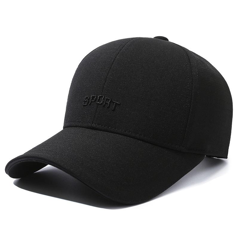 Men s Casual Baseball Cap: Outdoor, Leisure and Sports Hat; Sun Protection, Breathable; Fashionable and Versatile Cap чёрный