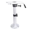 Boat Seat Pedestal with Slide Aluminium Alloy 17 24in Adjustable Height Boat Chair Base for Yacht Ship Floating Dock