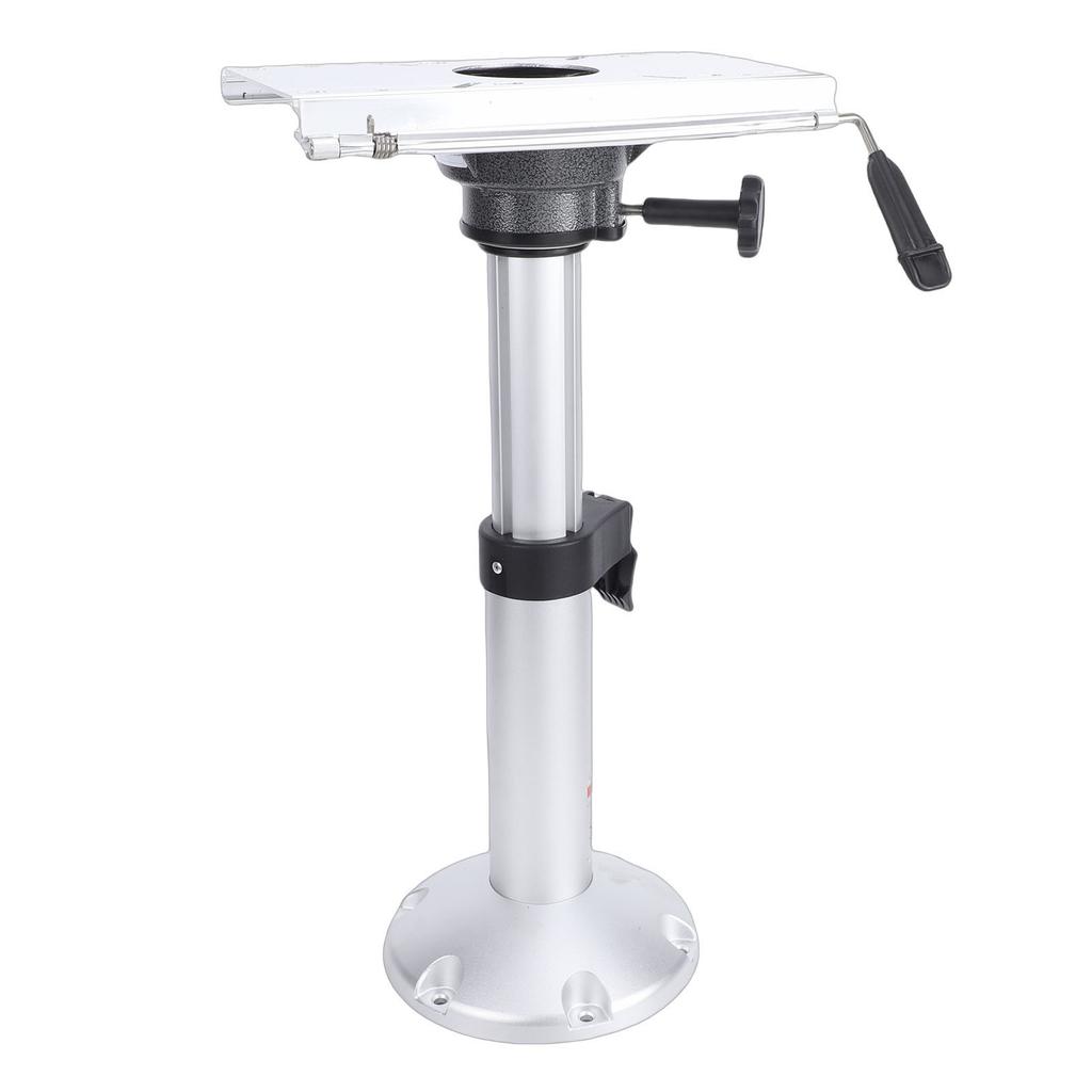 Boat Seat Pedestal with Slide Aluminium Alloy 17 24in Adjustable Height Boat Chair Base for Yacht Ship Floating Dock