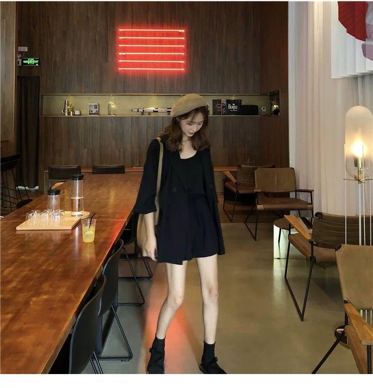 2026 Women's Korean Style 3-Piece Summer Set: Loose Camisole, Shorts & Jacket