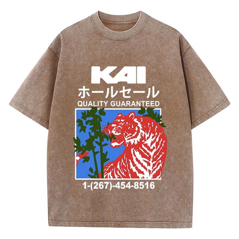 

Большие женские футболки стираные джунгли тигр винтажный принт короткий рукав хлопок круглый вырез большие топы модная одежда 3XL