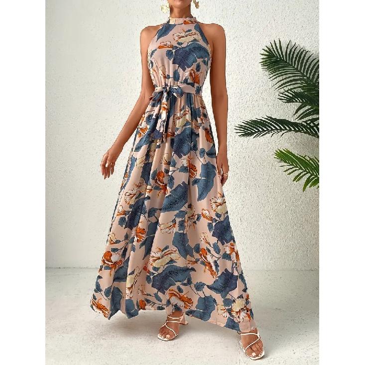 

Новый год, летние каникулы, пляж, музыкальный фестиваль, поездки на работу, удобные, сексуальные, элегантные, женские, модные, с принтом, платье M синий