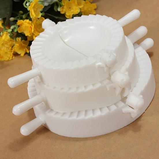 3Pcs/Set Dumpling Clamp Labor-saving Dumpling Maker Wear Resistant 3 Sizes Dumpling Mold for Kitchen