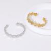 High Quality Hollow Flower Open Wide Bracelet Gold Color Plated Adjustable Cuff Bracelets for Women Jewelry Suitable As A Gift for Friends