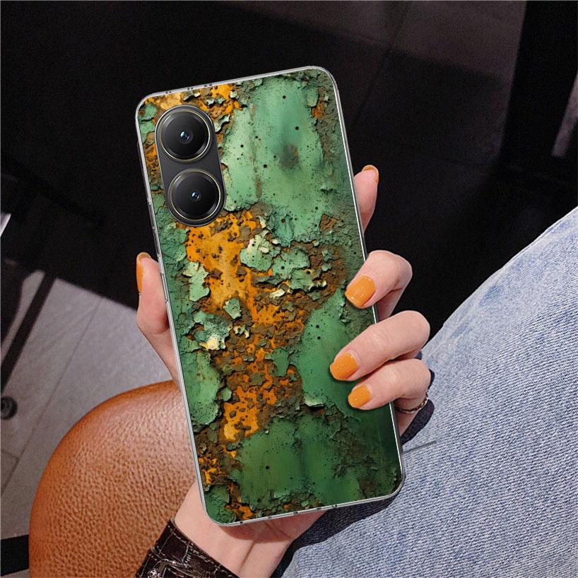 Vintage Industrieller Stil Rostiges Muster Handyhülle Für Xiaomi Poco X7 X6 X5 Pro F7 Ultra Redmi 15C 15 13C 13 12C 12 10 10A 10C 9