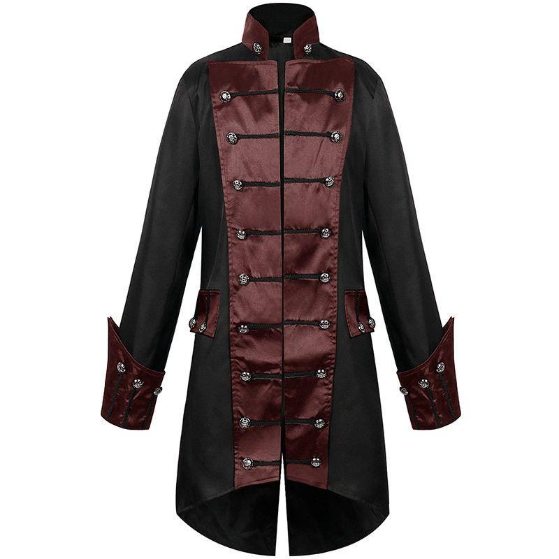 2023 Cross-Border New Model Wish Amazon New Product Gothic Autumn and Winter European and American Halloween Cos Clothing Jacket for Men