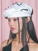 Poejidam Cotton Bow Beret In Cream