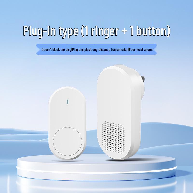 Wireless Doorbell with 38 Ringtones & Loud Volume, Long-Range Wall Penetration, Ideal for Homes & Elderly Call Button.