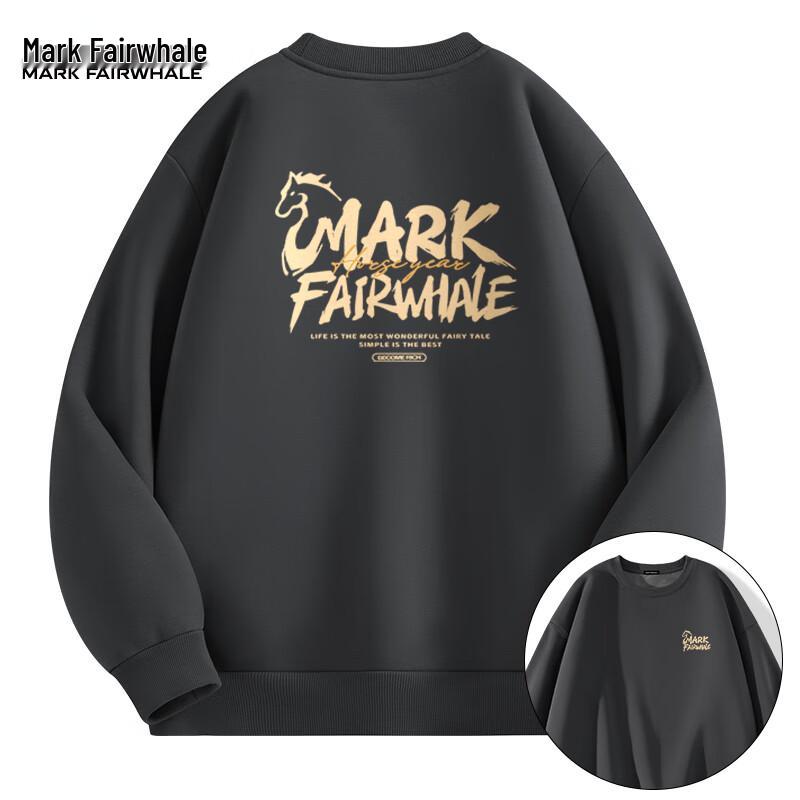 Mark Hua Fei Unisex Fleece-lined Round Neck Sweatshirt
