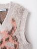 2025 Spring Women's European & American V-Neck Jacquard Knit Vest Top