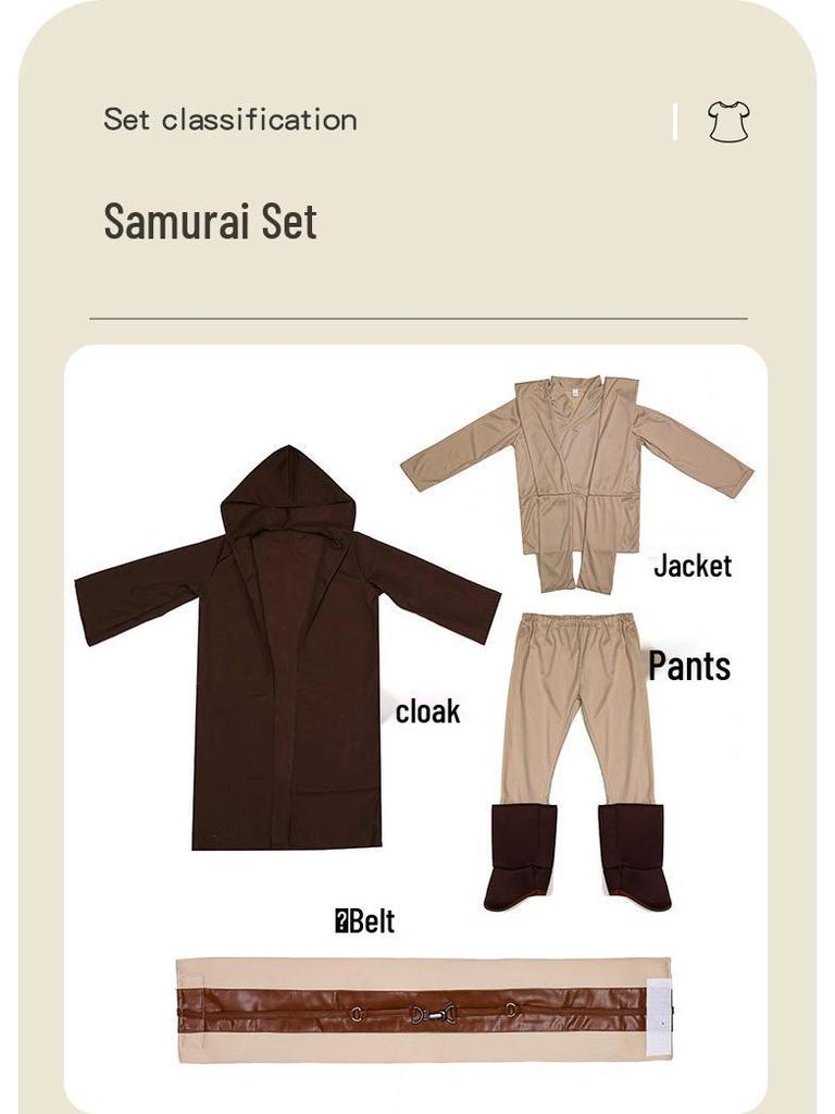 Star Wars Jedi Classic Kids Cosplay Costume for Halloween & Stage