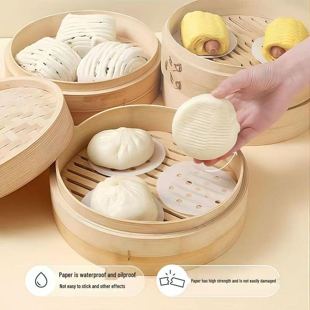 Disposable Food-Grade Steamer Paper Pads for Buns and Mantou