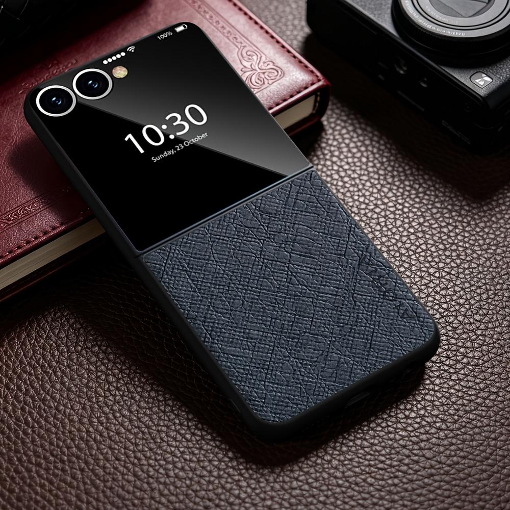 Phone Case: Minimalist Luxury Style Phone Case for Samsung for Galaxy Z Flip 8 7 FE 6 5 4 3 Scratch-resistant Protection for Galaxy Z Flip8 Case