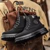 Martin boots men's autumn and winter high-top couple's big yellow boots desert tooling retro short boots locomotive boots