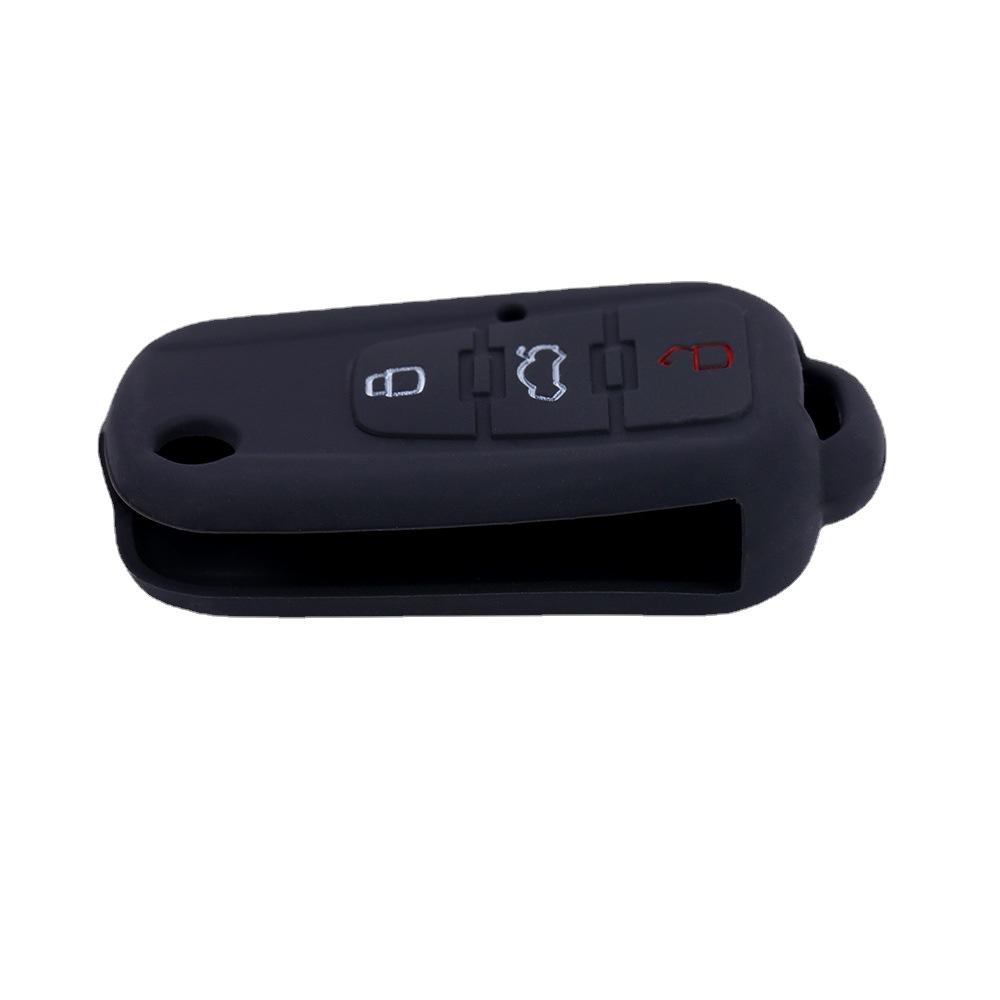 Suitable for Roewe 360   Folding 3-button Silicone Key Bag for MG GS Key Cover Soft Rubber Car Anti-theft Remote Control Cover
