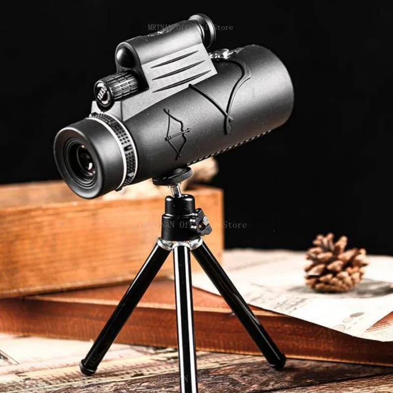 50X60 HD Professional Telescope Monocular Night Powerful Binoculars Long Range Zoom with Tripod Phone Clip Hunting Camping