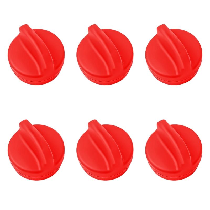 

6Pcs Air Frying Machine Magnetic Silicone Buckle for Holding Down Air Frying Machine Parchment Paper Lock Disposable Liners Prevent Paper S красный