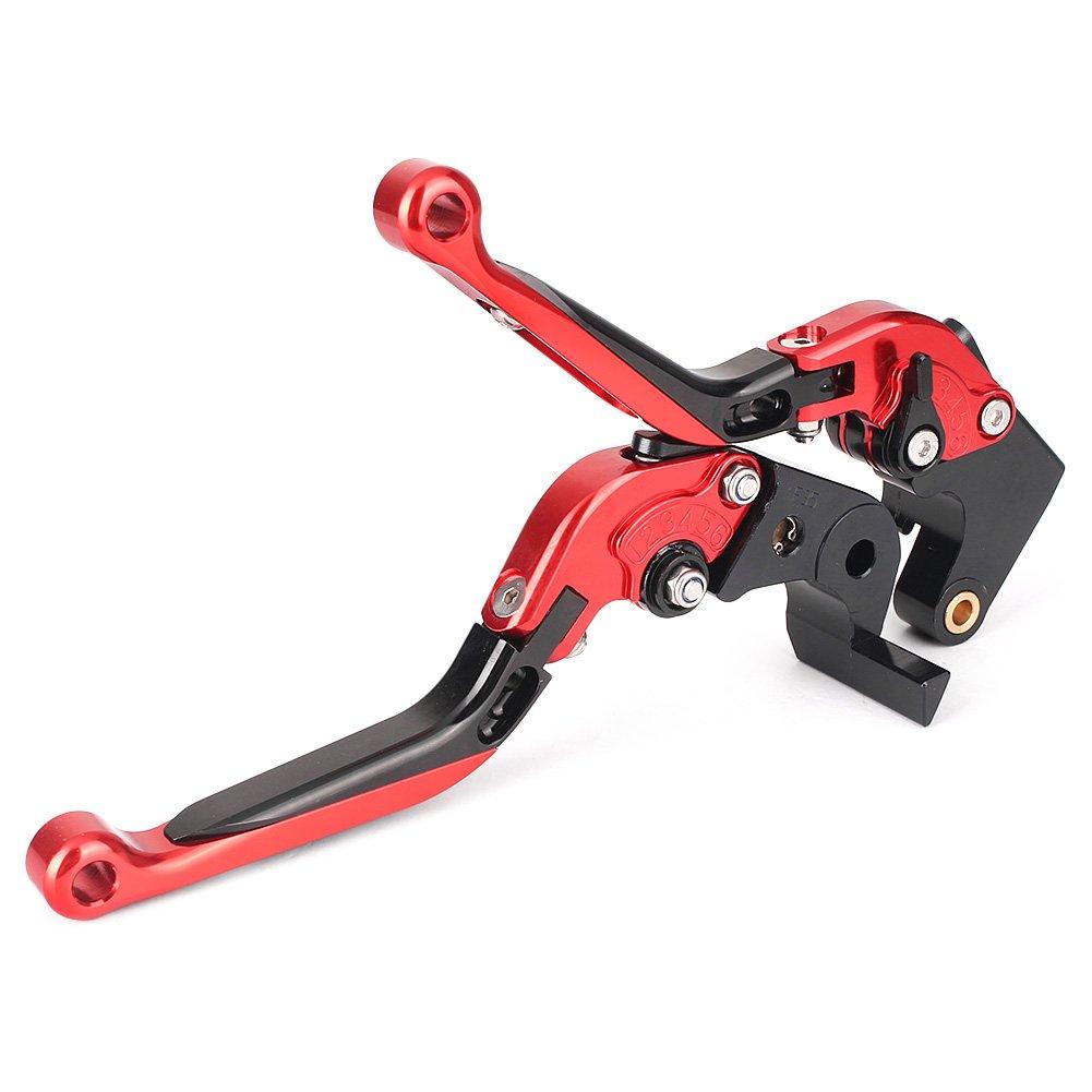 Mallofusa Motorcycle Brake Clutch Lever Set Adjuster Retractable Telescopic 6 Level Adjustment Genuine Replacement