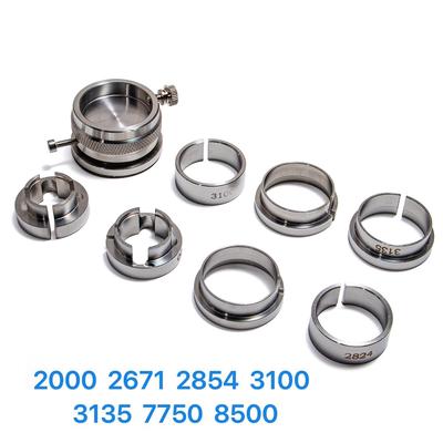 GORĄCY 8 w 1 Stalowy Uchwyt na Mechanizmy Zegarkowe dla 2000/7750/2824/3135/2671/3100/8500 z Obrotową Podstawą Narzędzia do Naprawy Zegarków