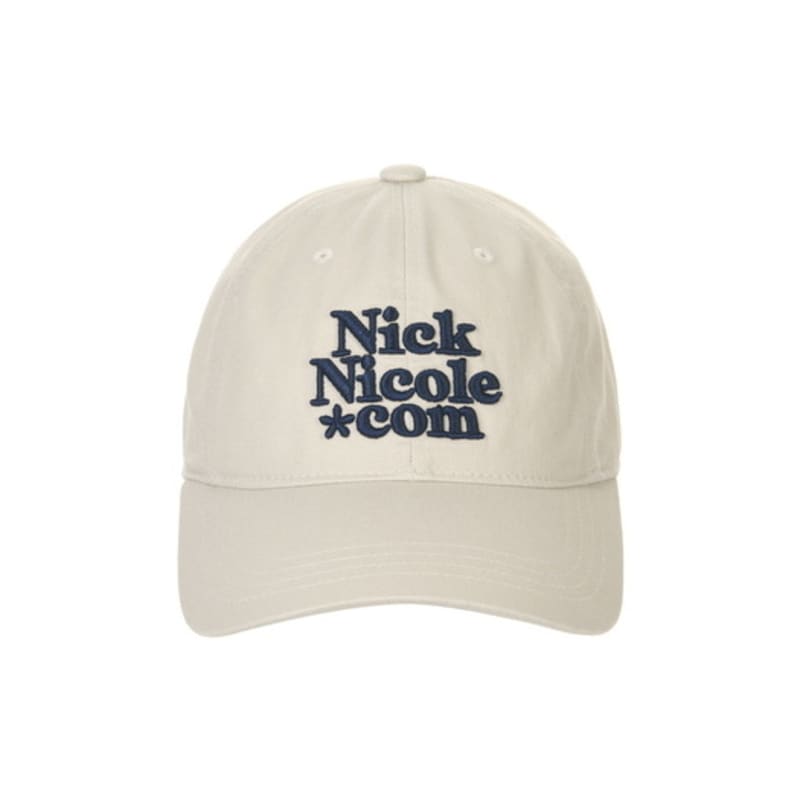 NICK&NICOLE NN DOTCOM SIGNATURE BALL cap_BEIGE GRAY