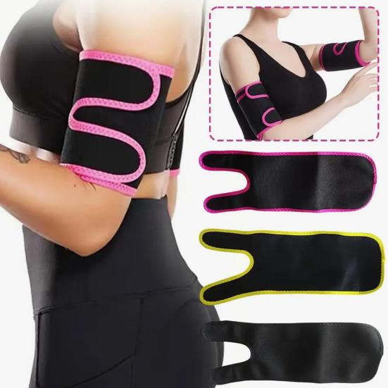Arm Trimmer for Men Women Neoprene Compression Sauna Sweat Arm Trainer Sleeve Adjustable Slimmer Band Wraps for Workout Sport