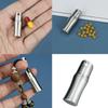 Portable Waterproofs Pills Box with Lanyard Stainless Steels Small Medicine Bottles Pocket Pills Case for Travel & Daily