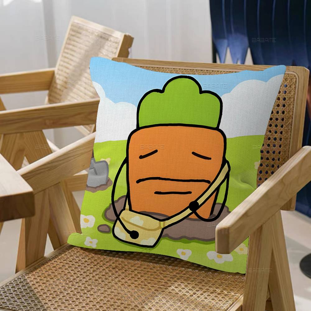 Anime SiamLIPu Pillow Covers Cartoon Sofa Decorative Home Double-sided Printing Short Plush Cute Cushion Cover