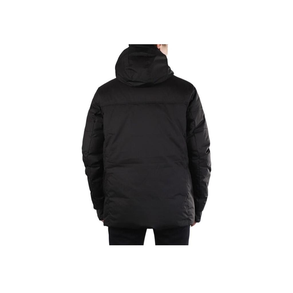 Puma Essential Logo Print Color Block Hooded Down Jacket Men Outerwear Black 530695-01