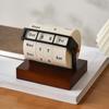 Daily Flip Perpetual Calendar Reusable Manual Countdown Calendar Gift Rotary Calendar  Home