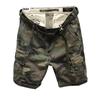 Verão masculino plus size cinco pontos soltos calças de perna reta moda shorts de carga