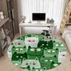 1pc Cat Pattern Office Round Area Rug, Under Office Chairs Bedroom Living Room Home Decor, Room Deco