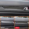 For Mazda CX-5 2017- Carbon Fiber 4PCS Car Inner Door Panel Trim Strips Pull Handle Cover Interior Decoration Sticker