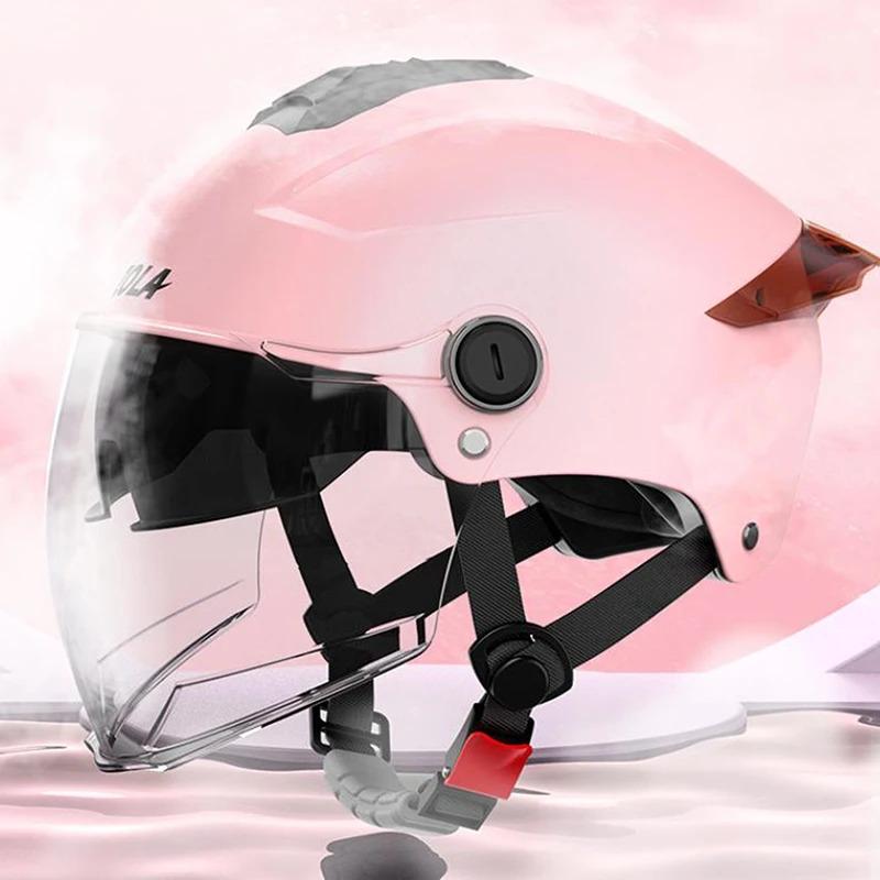 UV Protective Motorcycle Helmet with Sun Visor Lightweight All Season Safety Gear for Men Women E Bike Compatible