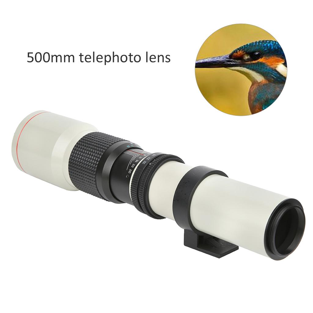 500mm F8‑F32 Manual Focusing Telephoto Fixed Focal Lens for Olympus OM Mount Camera