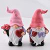 Gnome Candle Silicone Mould Cute Valentines Heart Dwarf Plaster Silicone Mold Old Man Ornaments Mold for DIY Crafts